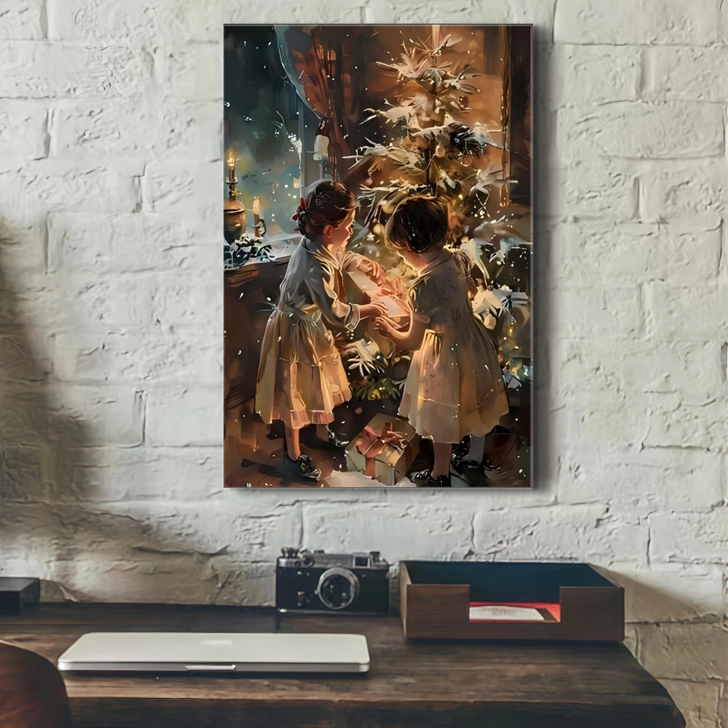 Wrapped Canvas Wall Painting for Living Room & Home Decor